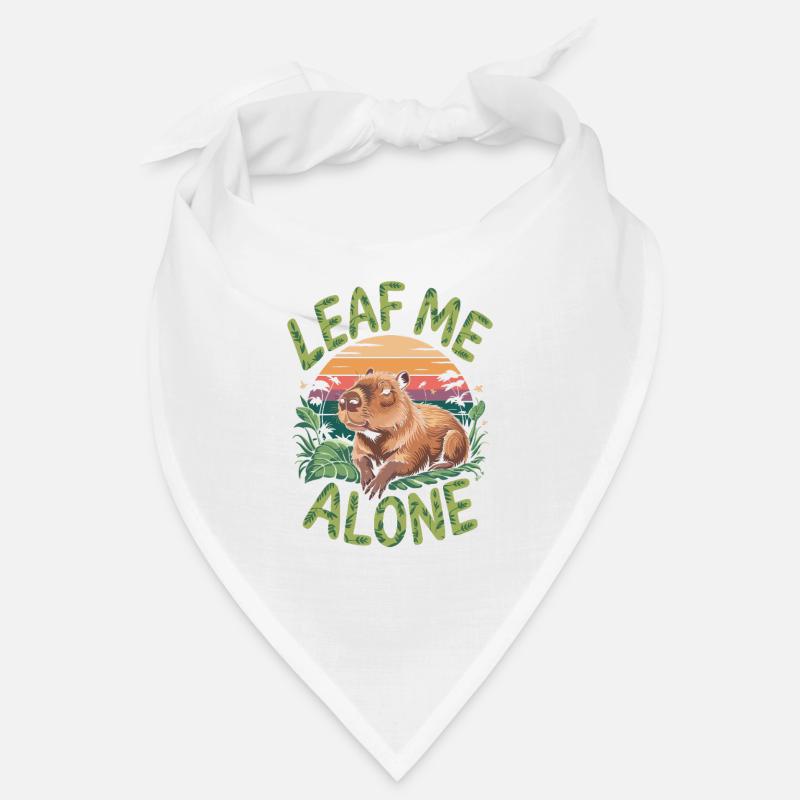 Capybara Leaf me alone Bandana