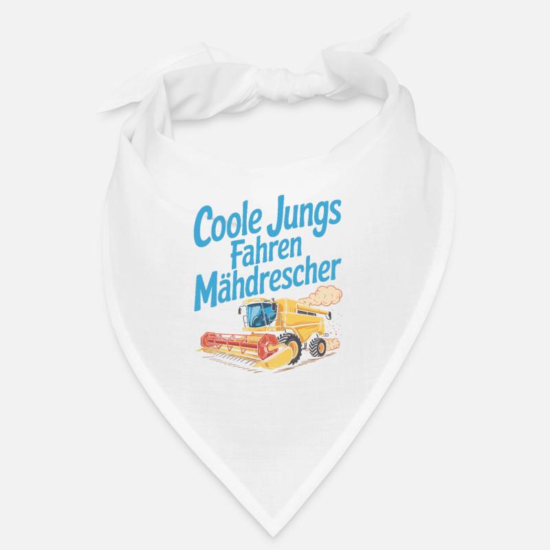 Cool guys conduisant une moissonneuse-batteuse Bandana