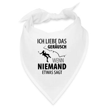 Eisklettern Eiskletterer Eispickel - Bandana - Weiß - Vorne