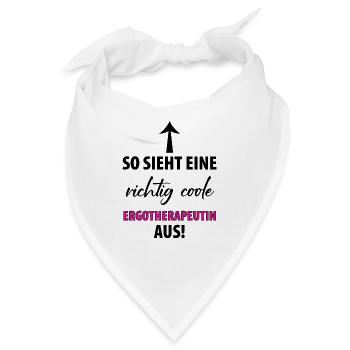 ERGOTHERAPEUTIN ERGOTHERAPIE - Bandana - Weiß - Vorne