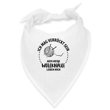 Wolle Stricken Wollknäuel - Bandana - Weiß - Vorne