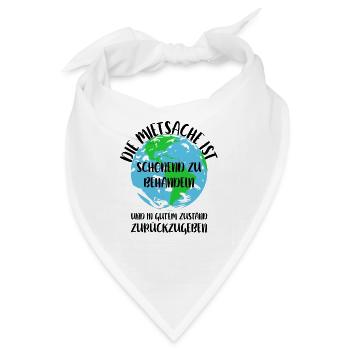 Naturschutz Klima Naturschützer Meer - Bandana - Weiß - Vorne