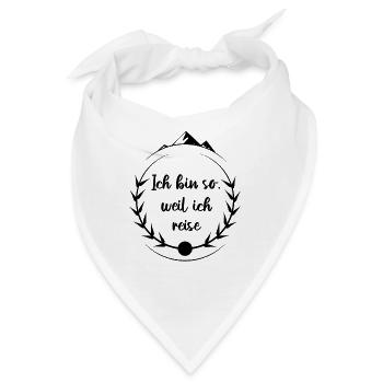 Reisen Weltreise Reise - Bandana - Weiß - Vorne