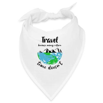 Reisen Weltreise Reise - Bandana - Weiß - Vorne