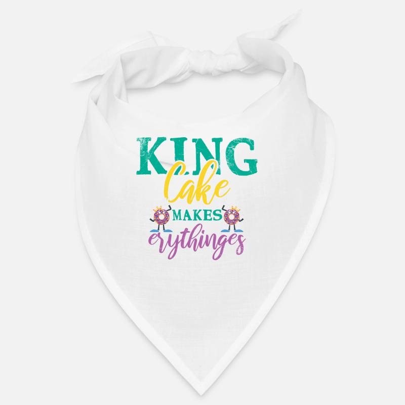 King Cake Makes Everything Better for Baker Or Bandana