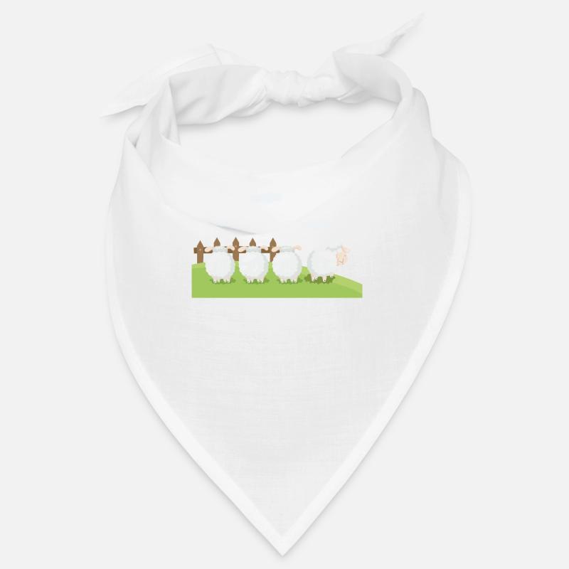 Schafe - Bandana - Weiß