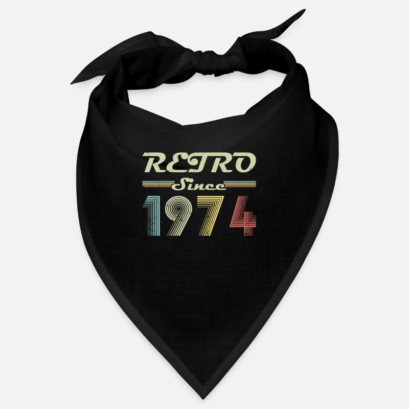 Retro seit 1974 Geburtstagsgeschenk Bandana