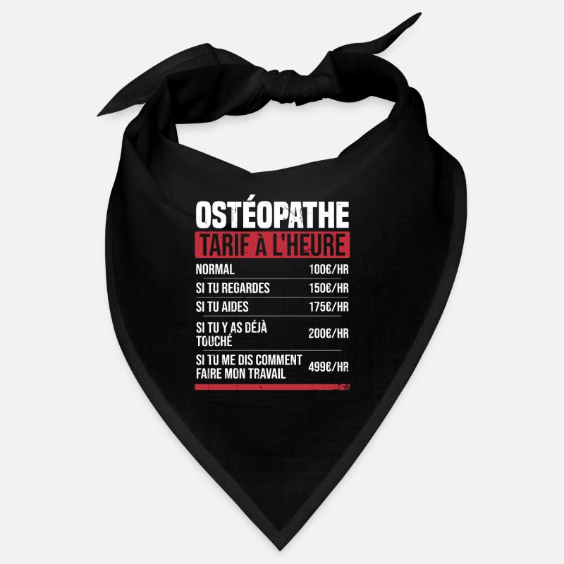 Osteopath hourly rate gift idea humor Bandana
