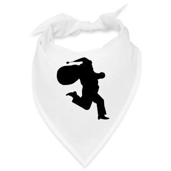 Santa Claus is running - Bandana - Weiß - Vorne
