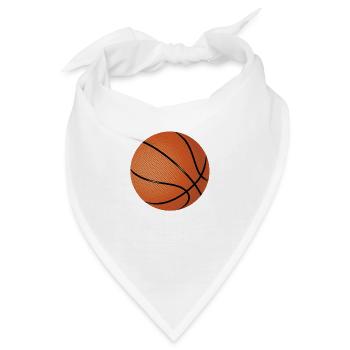 Basketball T-Shirt Orange - Bandana - Weiß - Vorne