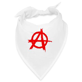 anarchy,Anarchie - Bandana - Weiß - Vorne