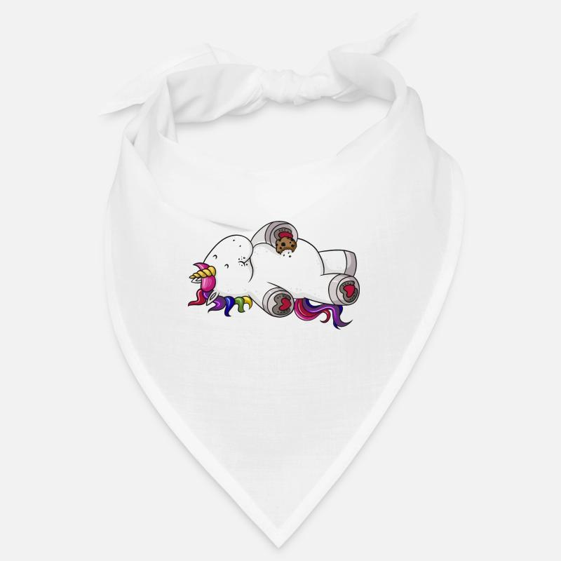 Mampfendes Comic Einhorn Regenbogen Bandana