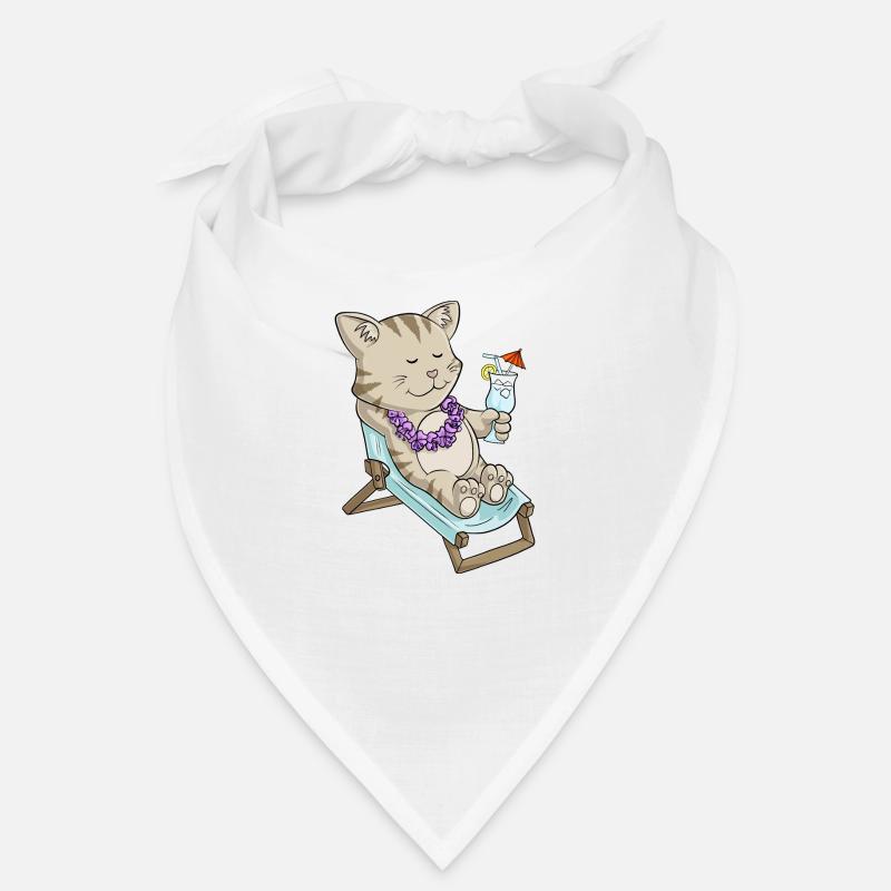 Sunbathing comic cat Bandana