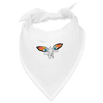 Butterfly Elefant - Bandana - Weiß - Vorne