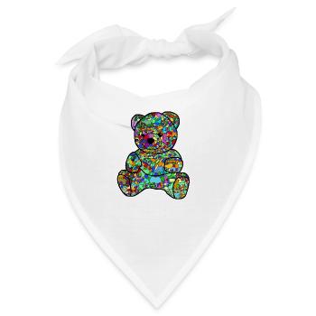 Umarmungen von Bären - Bandana - Weiß - Vorne