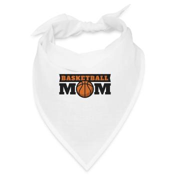 Basketball Mom. Mama. Mutti B-Ball. Heimspiel. Fan - Bandana - Weiß - Vorne