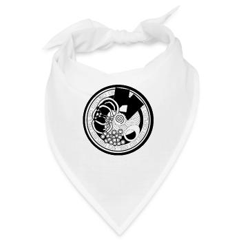 Japanisches Motiv - Bandana - Weiß - Vorne