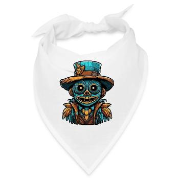 Vogelscheuche / Erntehelfer / Maisfeld / Feld - Bandana - Weiß - Vorne