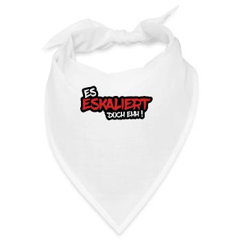 ES ESKALIERT DOCH EHH ! - Bandana - Weiß - Vorne