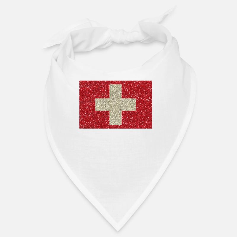 drapeau suisse Glitter drapeau tradition indigène Bandana
