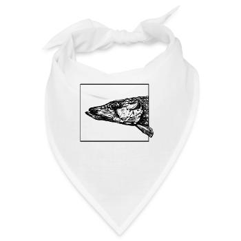 Der Hecht - Bandana - Weiß - Vorne