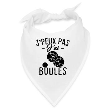 Ich kann keine Eier haben - Bandana - Weiß - Vorne