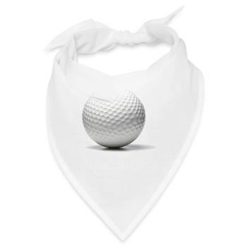 Der Golfball. - Bandana - Weiß - Vorne