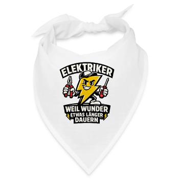 Elektriker Geschenk lustiges Spruch T-Shirt Handwe - Bandana - Weiß - Vorne