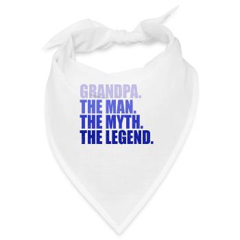 Opa Mann Mythos Legende Shirt Grandpa Geschenk - Bandana - Weiß - Vorne