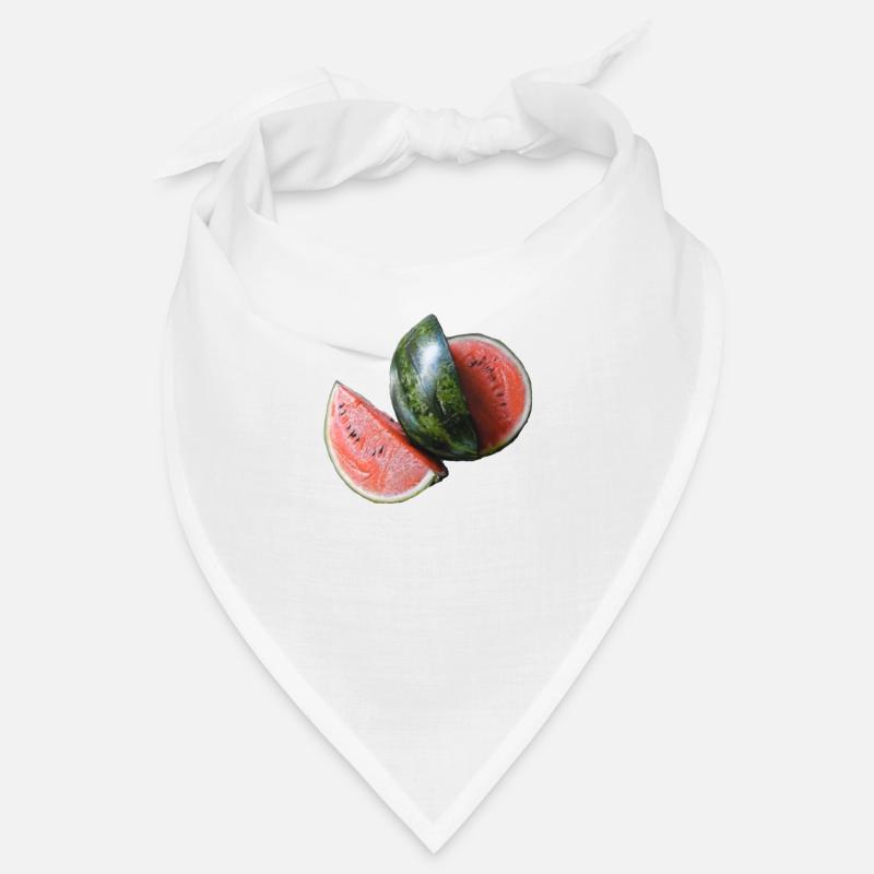 Wassermelone - Bandana - Weiß