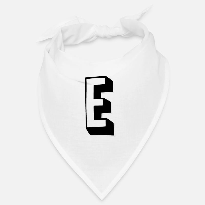Lettre E - Alphabet E Bandana