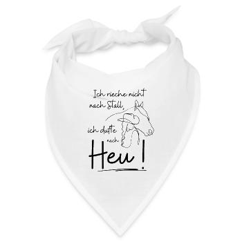 Ich dufte nach Heu - Bandana - Weiß - Vorne
