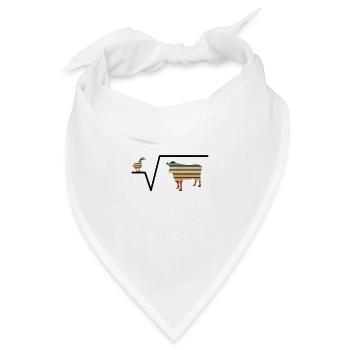 N-te Wurzel Aus Q Ente Wurzel Kuh - Bandana - Weiß - Vorne