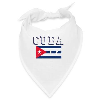 2017 Kuba Shirt Cuba Kubaner Havanna Geschenk - Bandana - Weiß - Vorne