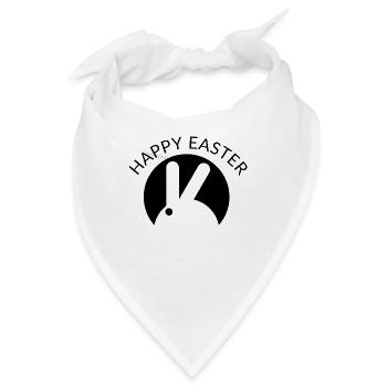 Happy Easter - Bandana - Weiß - Vorne