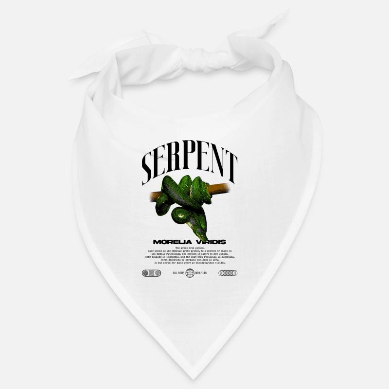 Grüner Baum Python Modern Reptile Keeper Streetwear Bandana