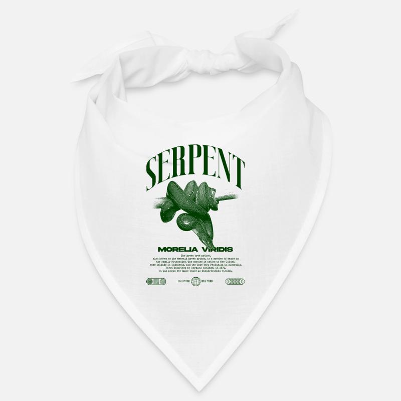 Green Tree Python Modern Reptile Keeper Streetwear Bandana