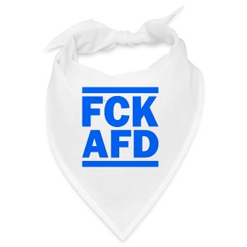 Fck afd - Bandana - Weiß - Vorne