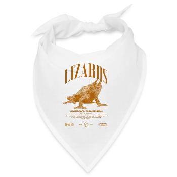 Jackson's Chamäleon Streetwear Eidechsenwärter - Bandana - Weiß - Vorne