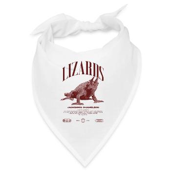 Jackson's Chamäleon Streetwear Eidechsenwärter - Bandana - Weiß - Vorne