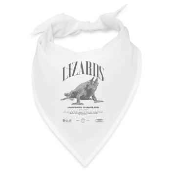Jackson's Chamäleon Streetwear Eidechsenwärter - Bandana - Weiß - Vorne