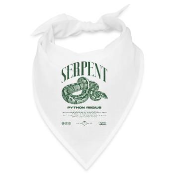 Ball Python Moderne Reptilienwärter Streetwear - Bandana - Weiß - Vorne