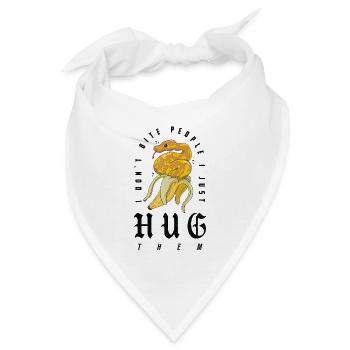 Ball Python Schlange Besitzer Banane Royal Python - Bandana - Weiß - Vorne