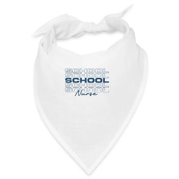 Schulkrankenschwester Krankenschwester Medizinische Krankenschwestern Stilvoll - Bandana - Weiß - Vorne