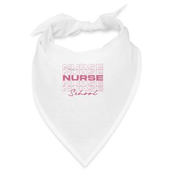 Schulkrankenschwester Krankenschwester Medizinische Krankenschwestern Stilvoll - Bandana - Weiß - Vorne