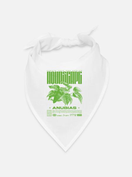 Aquascaping Anubias Aquatic Plant Fish Keeper - Bandana - white - Front