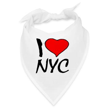 NEW YORK - Bandana - Weiß - Vorne