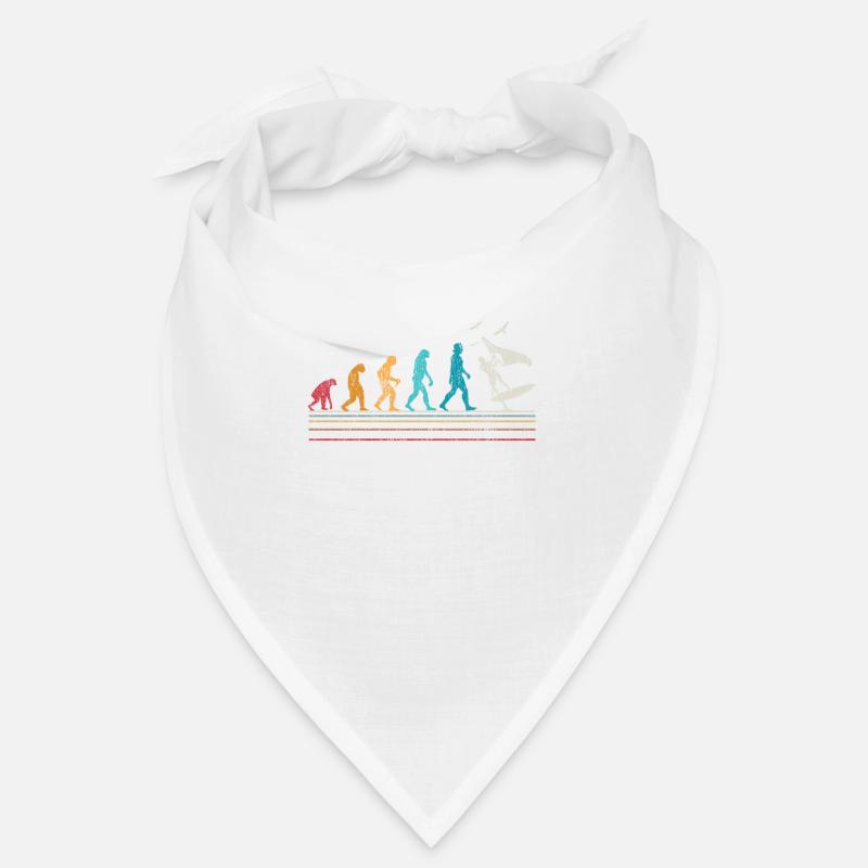 Wing Foiling Evolution Für Surfer I Retro Vintage - Bandana - Weiß