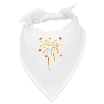 Feuerwerk Design - Bandana - Weiß - Vorne