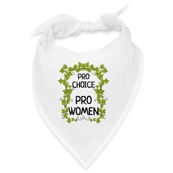 Pro-Choice pro-Frauen feministische Abtreibungsrechte - Bandana - Weiß - Vorne